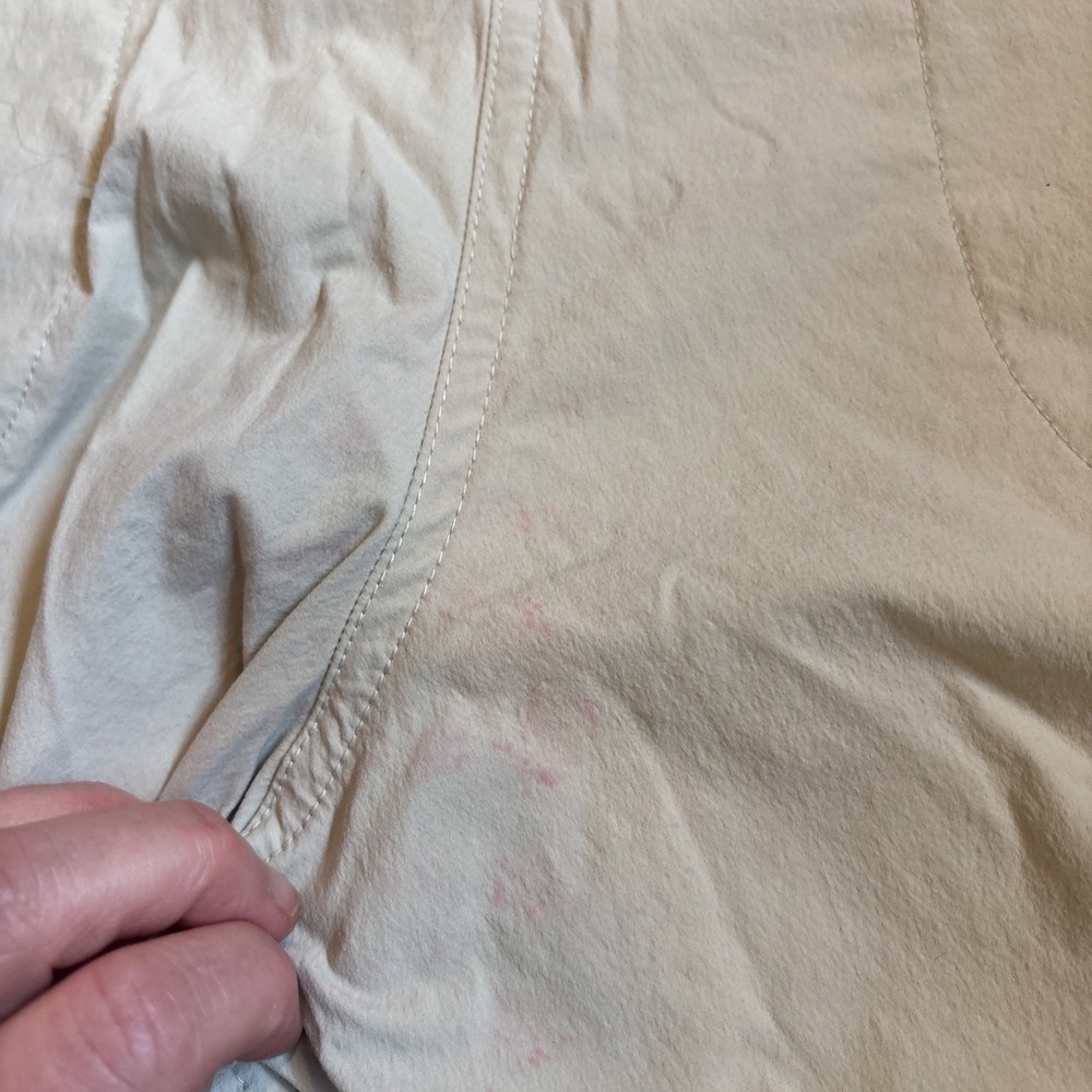 LL Bean Pants Womens 18R Tan Capri Nylon Stretch Mid Rise Hiking Ripstop See Pic - Picture 15 of 16
